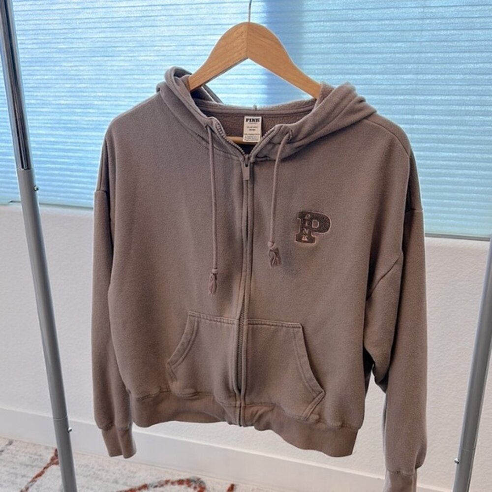 PINK Victoria's Secret Brown Hoodie